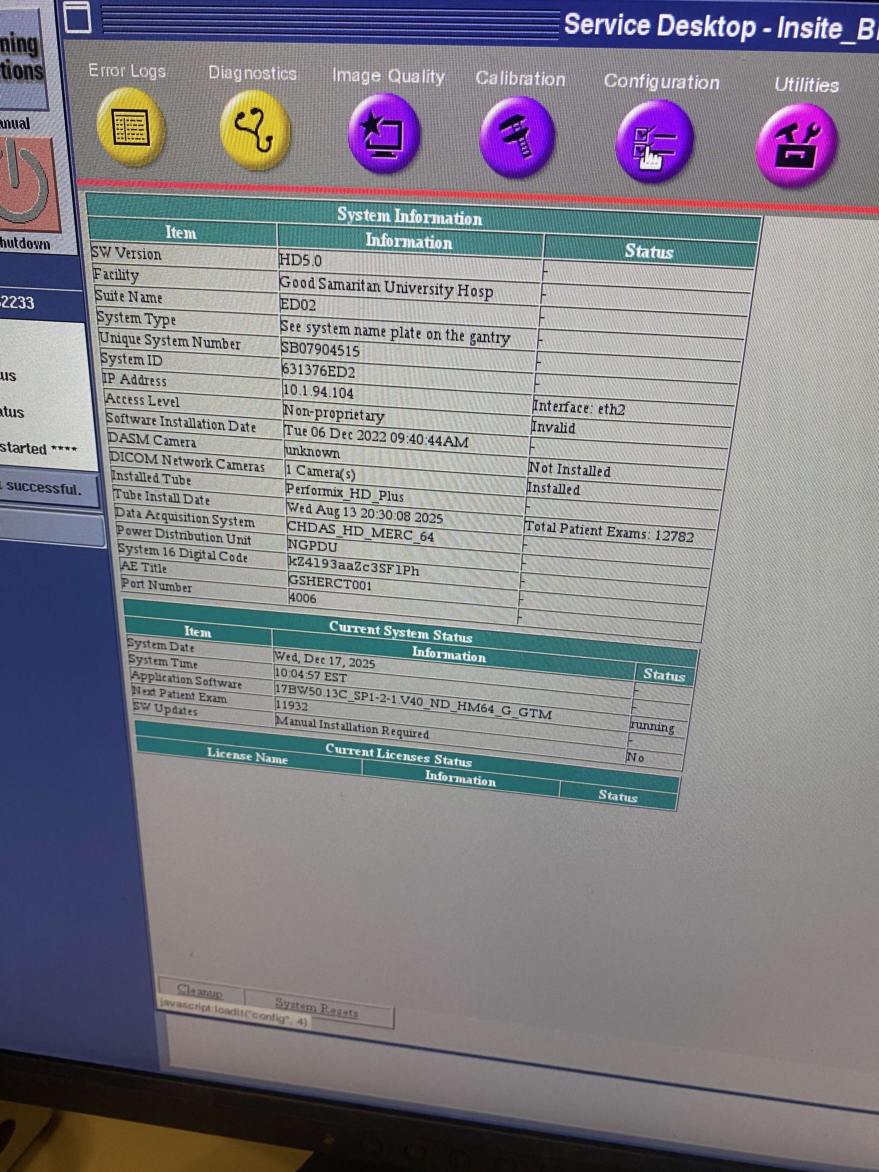 GE CT Revolution 128 Computed Tomography System (Year 2017)