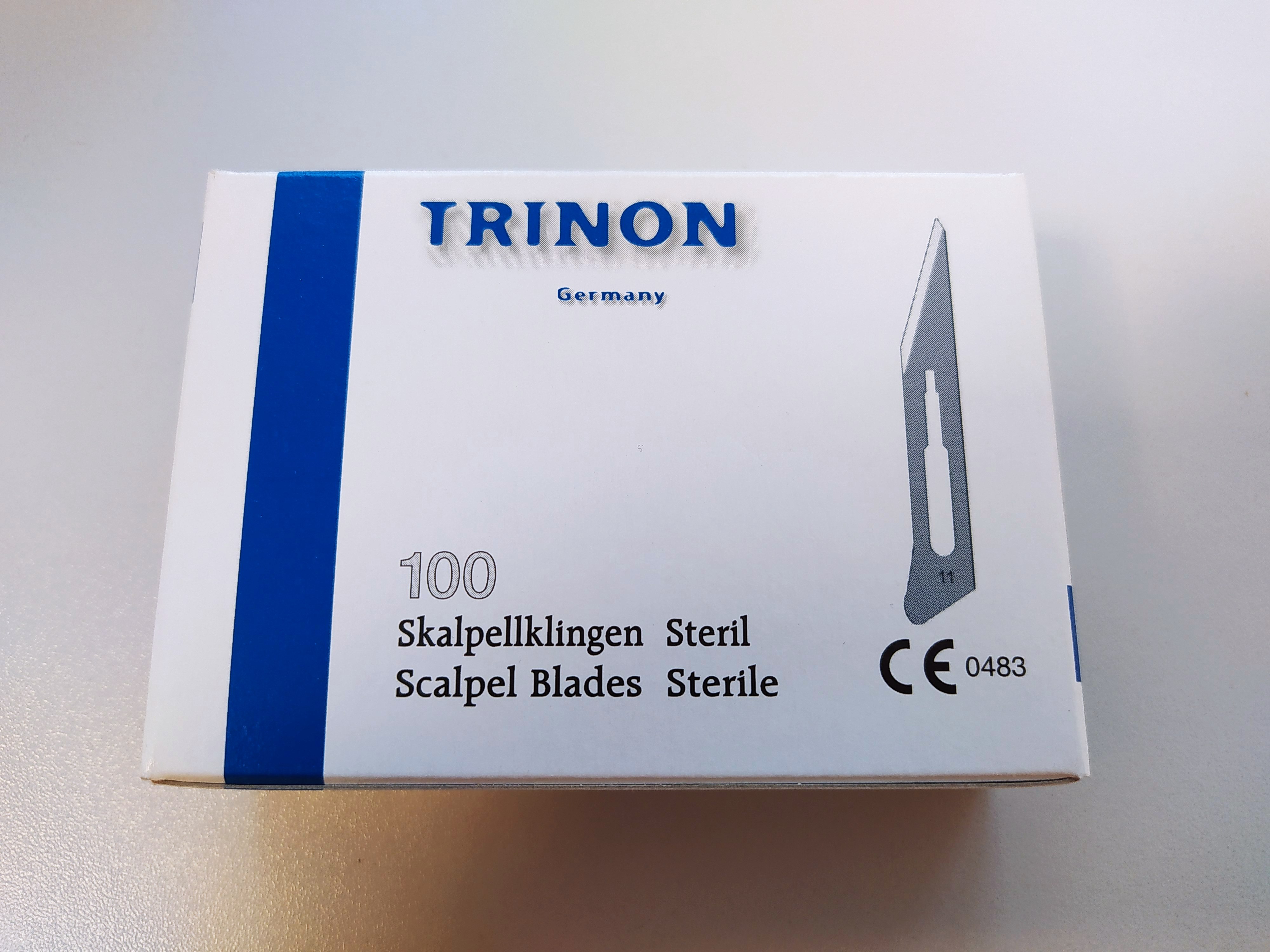 Trinon Skalpellklingen Scalpel Blade, Steril, 100 Pcs, Fig 11
