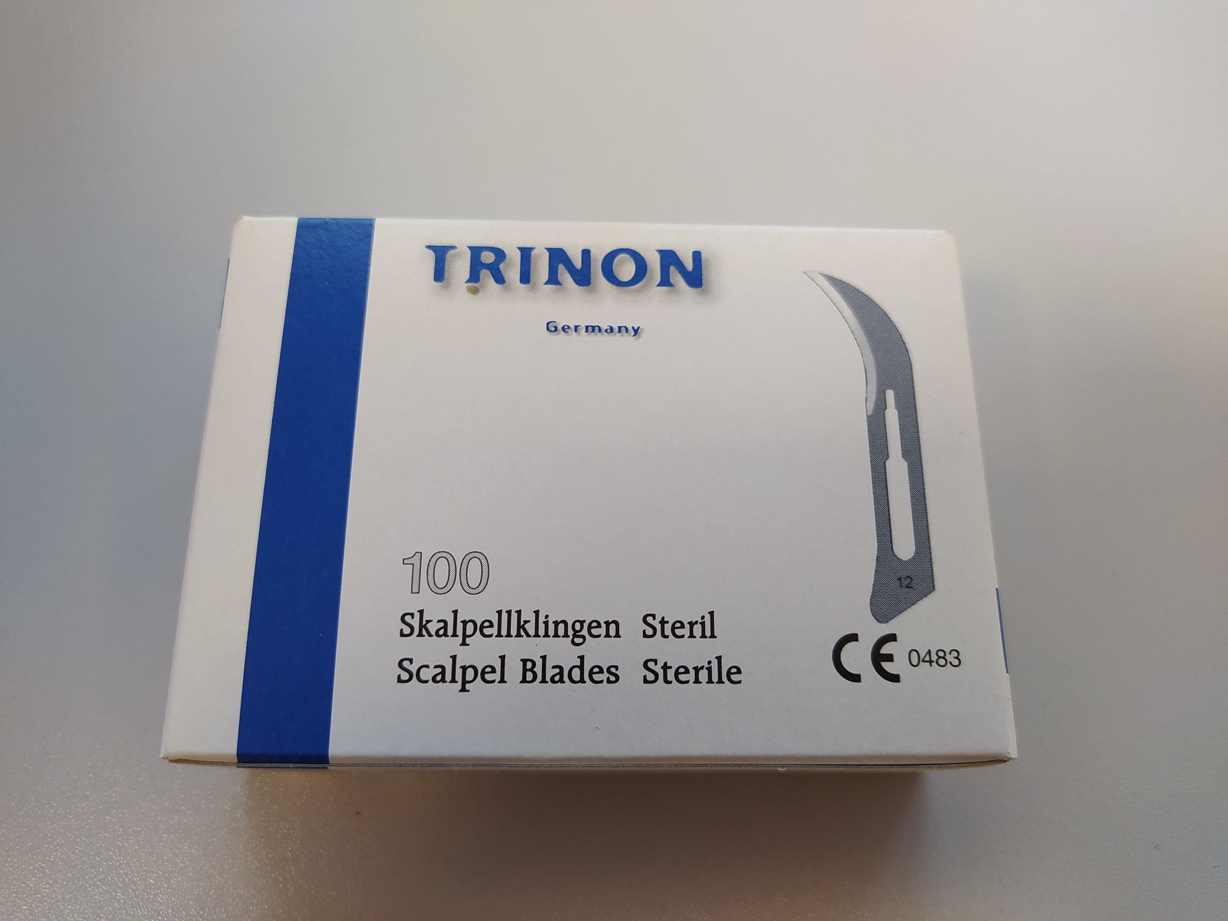Trinon Skalpellklingen Scalpel Blade, Steril, 100 Pcs, Fig 12