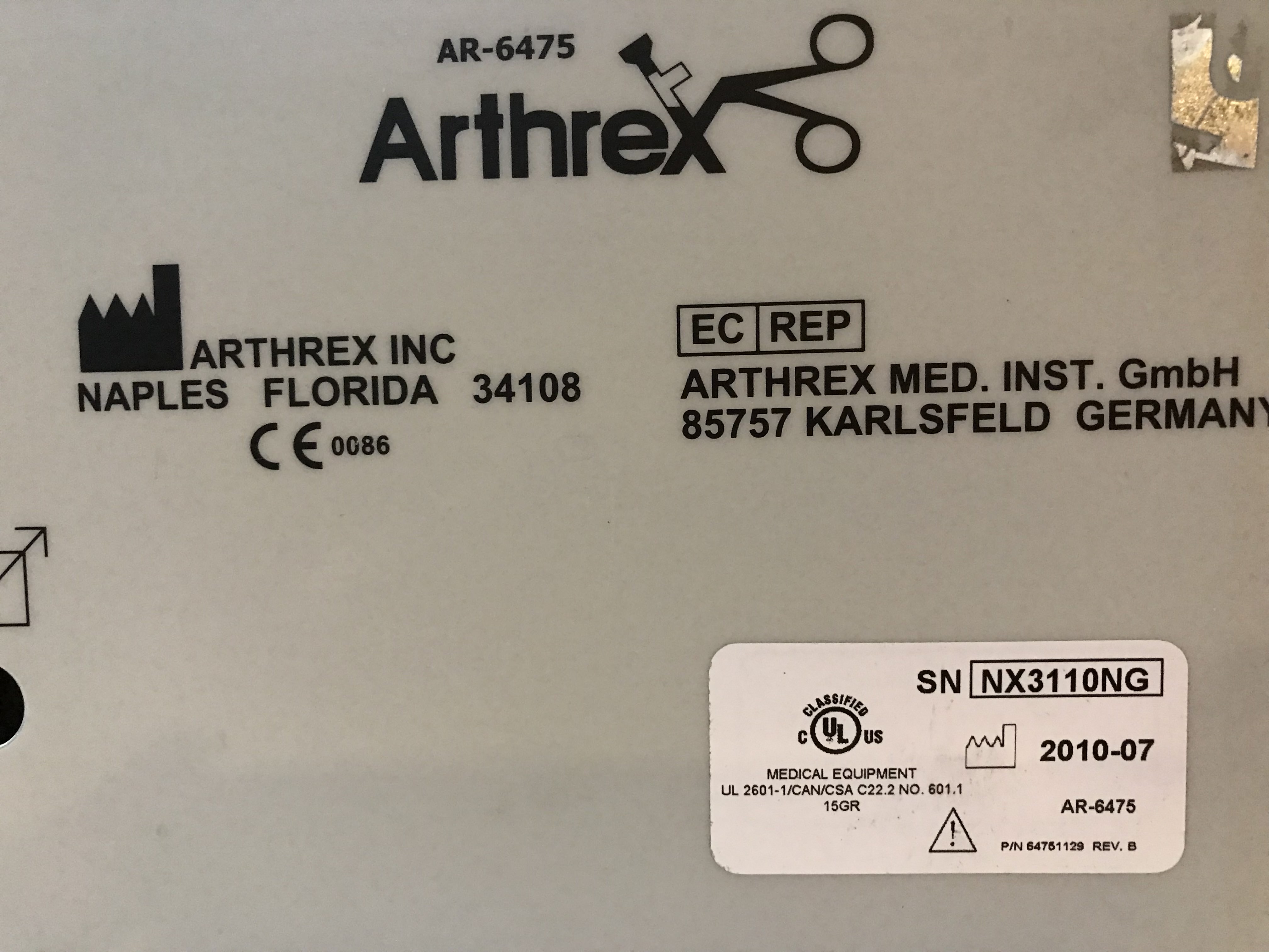 ARTHREX AR-6475 Continuous Wave III Arthroskopie  Pumpe
