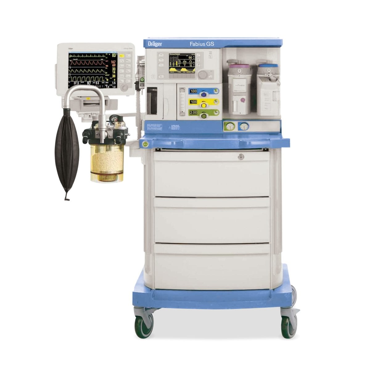 DRÄGER Fabius GS mobile anesthesia workstation incl. Infinity Gamma XL DRÄGER Fabius GS mobile anesthesia workstation incl. Infinity Gamma XL